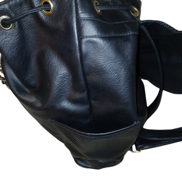 Rampage Black Leather Backpack - Picture 6 of 11